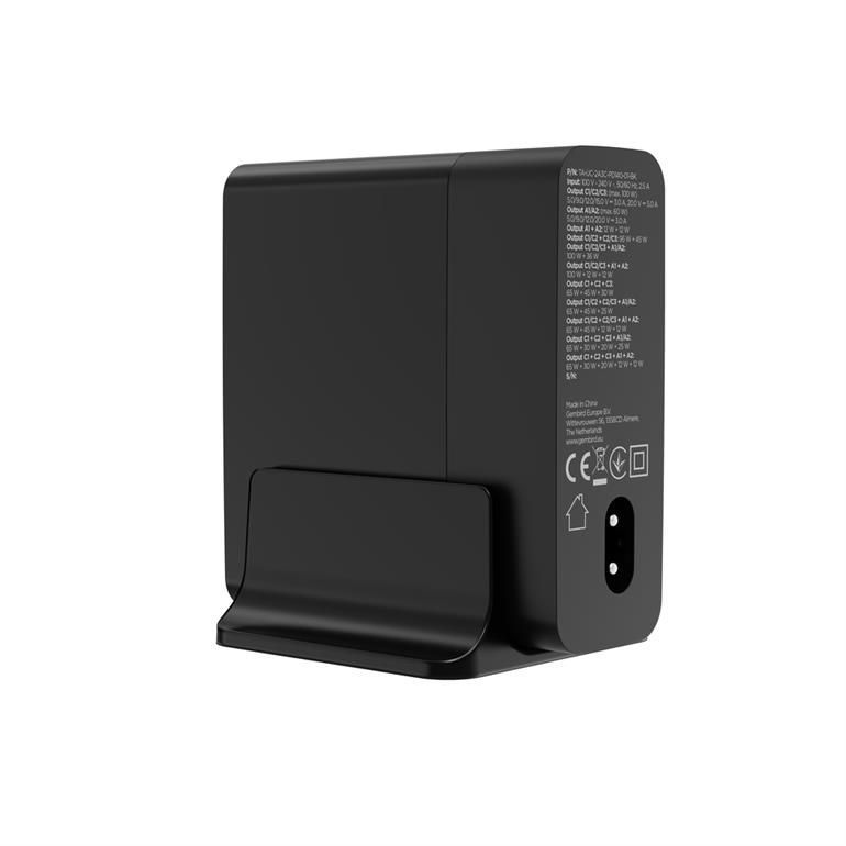 Gembird 5-port 140W GaN USB fast charger Black Gembird 5-port 140W GaN USB fast charger Black