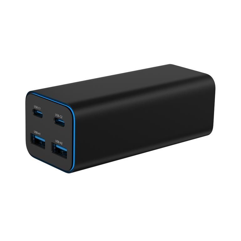 Gembird 4-port 100W GaN USB PowerDelivery fast charger Black Gembird 4-port 100W GaN USB PowerDelivery fast charger Black