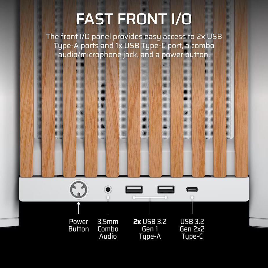 Corsair 4000D RS Tempered Glass White/Oak Corsair 4000D RS Tempered Glass White/Oak