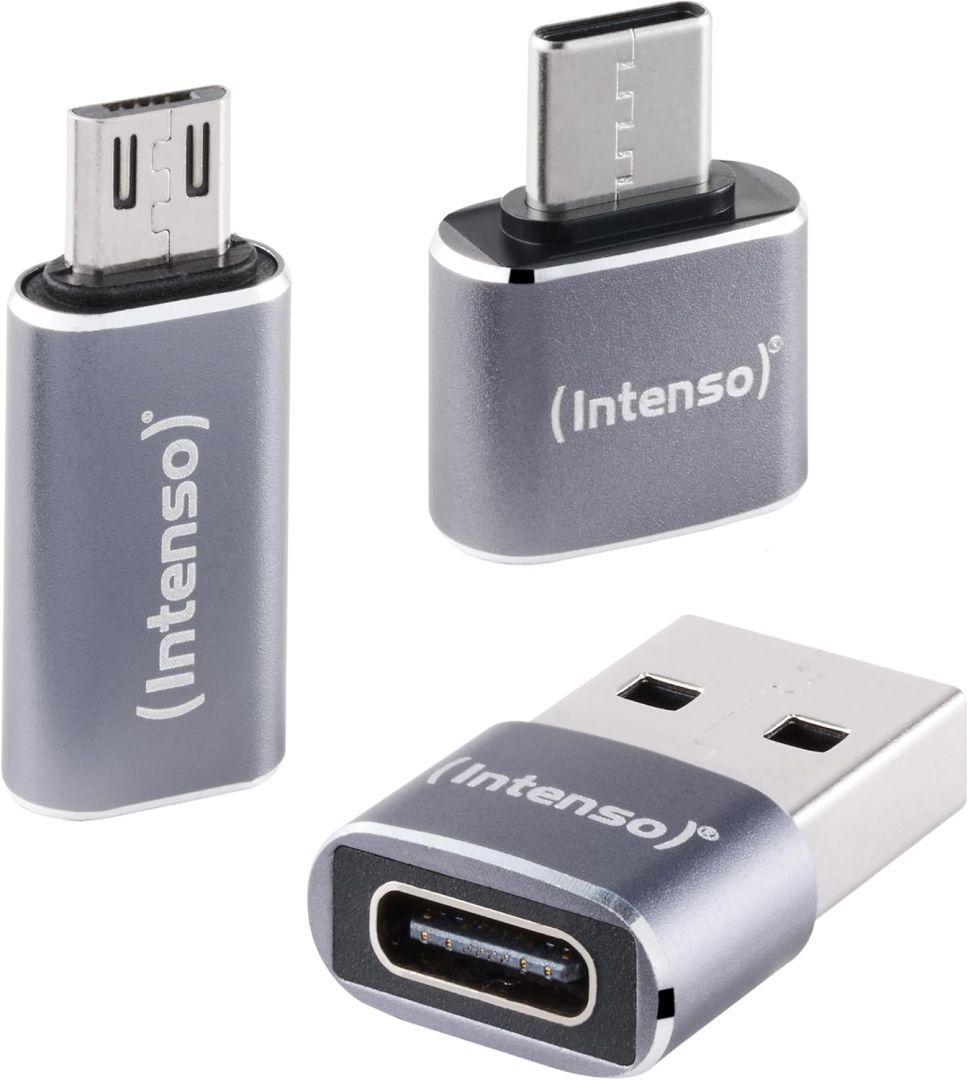 Intenso MIX480 USB Adapter Gray(3-pack)