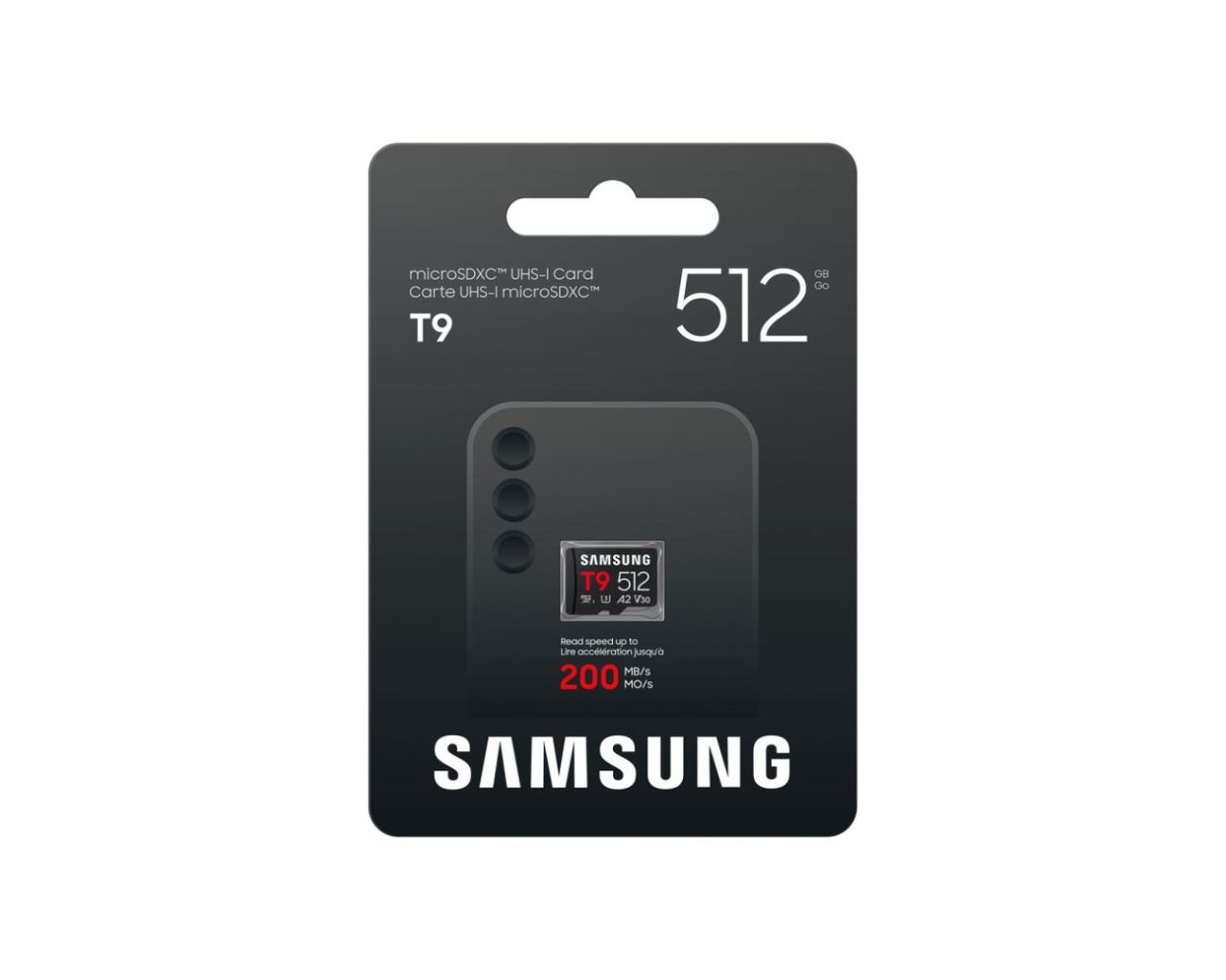 Samsung 512GB microSDXC T9 Class10 U3 V30 A2 adapter nélkül Samsung 512GB microSDXC T9 Class10 U3 V30 A2 adapter nélkül
