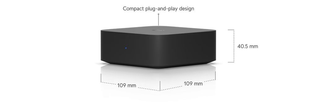 Ubiquiti PoE Audio Port Digital Audio Streamer Black Ubiquiti PoE Audio Port Digital Audio Streamer Black
