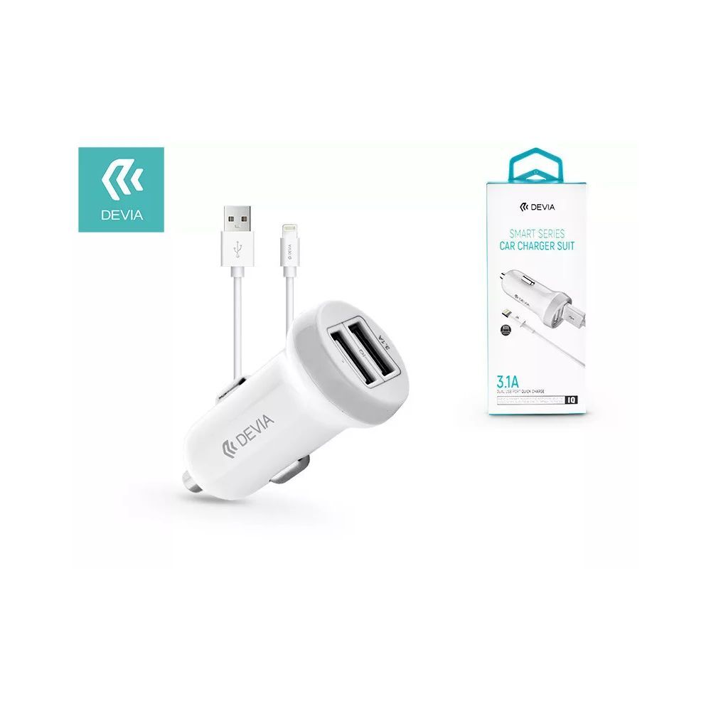 Devia Smart Series Car Chager White
