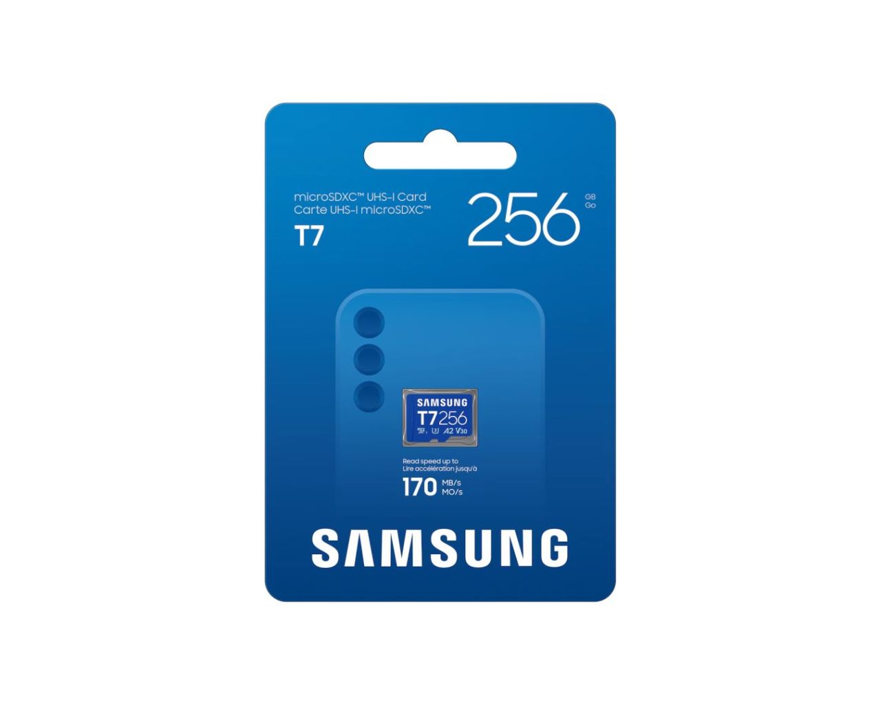 Samsung 256GB microSDXC T7 Class10 U3 V30 A2 adapter nélkül Samsung 256GB microSDXC T7 Class10 U3 V30 A2 adapter nélkül