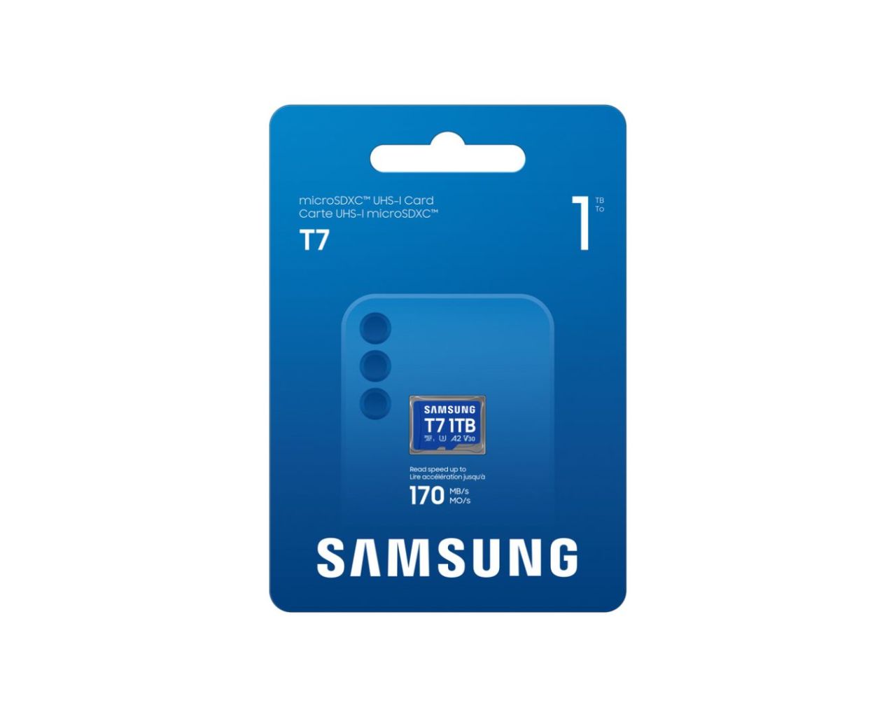 Samsung 1TB microSDXC T7 Class10 U3 V30 A2 adapter nélkül Samsung 1TB microSDXC T7 Class10 U3 V30 A2 adapter nélkül