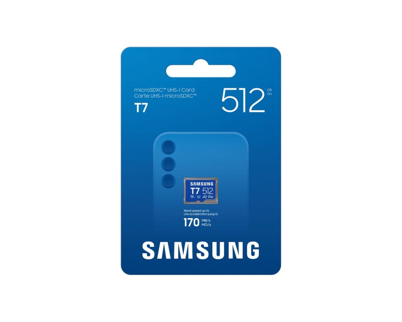 Samsung 512GB microSDXC T7 Class10 U3 V30 A2 adapter nélkül Samsung 512GB microSDXC T7 Class10 U3 V30 A2 adapter nélkül