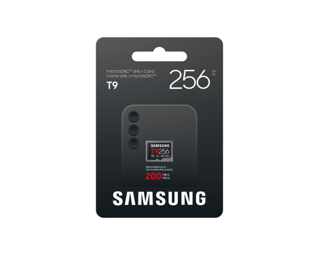 Samsung 256GB microSDXC T9 Class10 U3 V30 A2 adapter nélkül Samsung 256GB microSDXC T9 Class10 U3 V30 A2 adapter nélkül