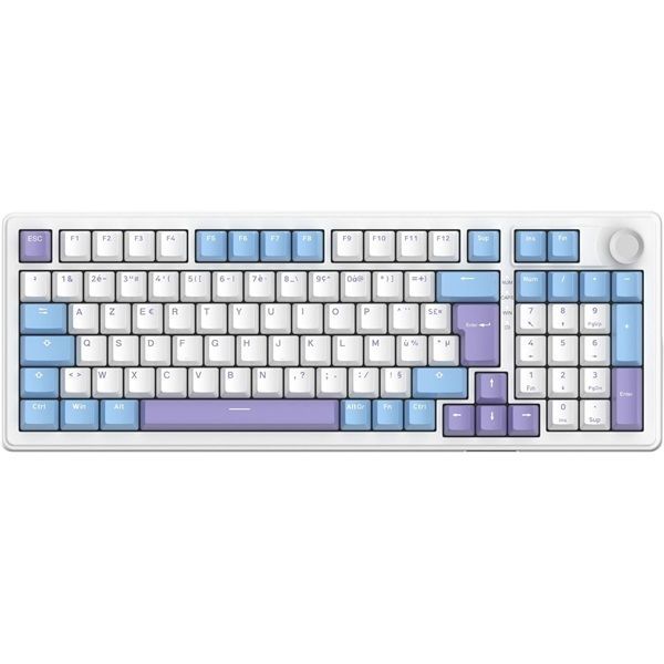 The G-Lab Keyz Elite 400 WB Keyboard White/Blue US