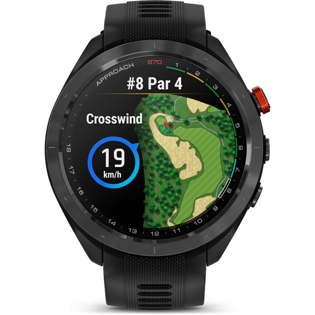 Garmin Approach S70 47mm Black Ceramic Black Silicone Band (ED) Garmin Approach S70 47mm Black Ceramic Black Silicone Band (ED)