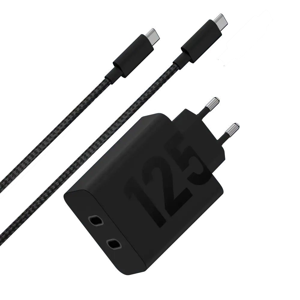 Motorola TurboPower 125W Duo charger Black Motorola TurboPower 125W Duo charger Black