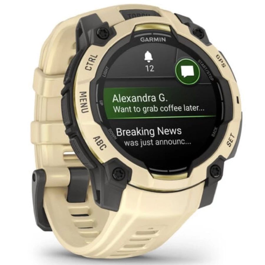 Garmin Instict 3 45mm AMOLED Yellow Silicone Band Garmin Instict 3 45mm AMOLED Yellow Silicone Band