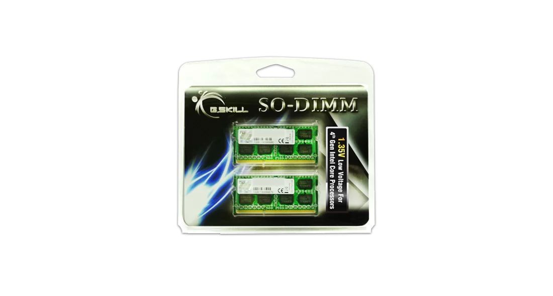 G.SKILL 16GB DDR3L 1600MHz Kit(2x8GB) SODIMM G.SKILL 16GB DDR3L 1600MHz Kit(2x8GB) SODIMM