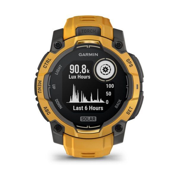 Garmin Instinct 3 45mm Solar Sunburst with Sunburst/Grey Band Garmin Instinct 3 45mm Solar Sunburst with Sunburst/Grey Band