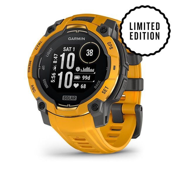 Garmin Instinct 3 45mm Solar Sunburst with Sunburst/Grey Band Garmin Instinct 3 45mm Solar Sunburst with Sunburst/Grey Band