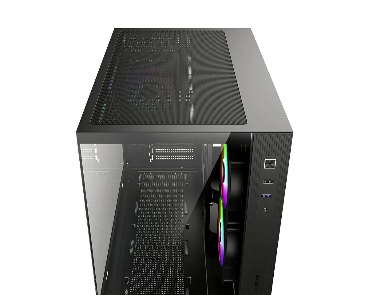 ID-COOLING VIEW 500 ARGB Tempered Glass Black