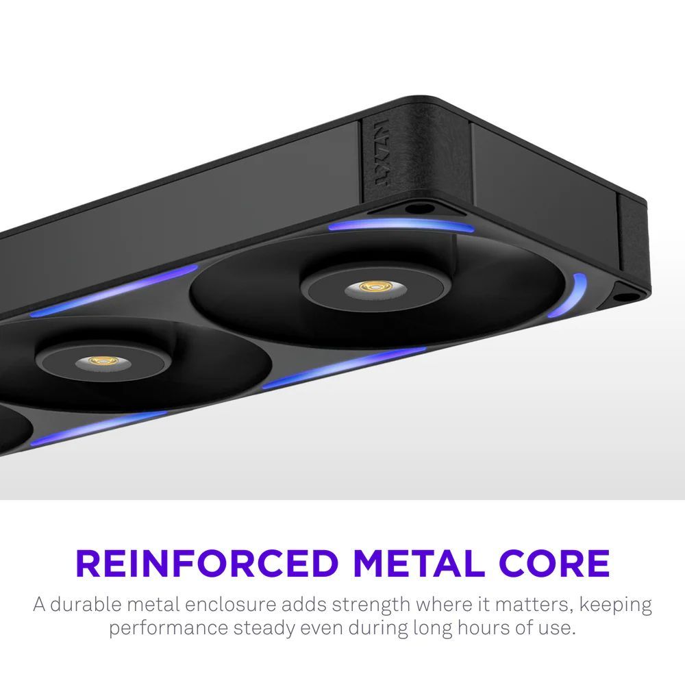 NZXT F360X 360mm Performance RGB Single-Frame Fan Black NZXT F360X 360mm Performance RGB Single-Frame Fan Black