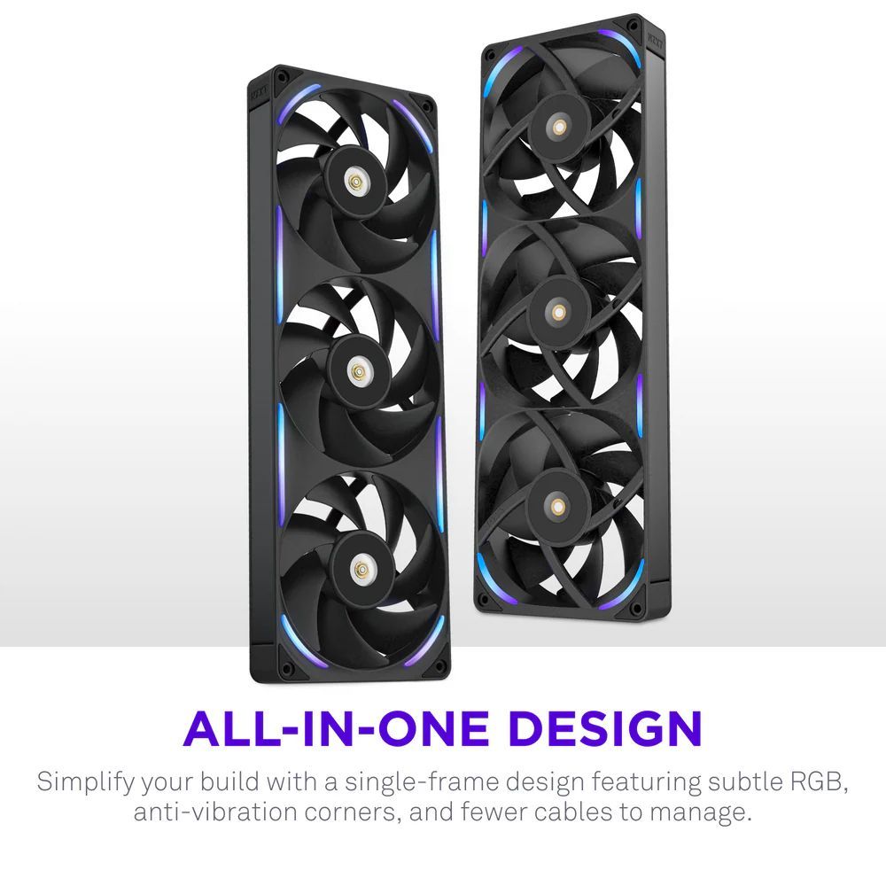 NZXT F360X 360mm Performance RGB Single-Frame Fan Black NZXT F360X 360mm Performance RGB Single-Frame Fan Black