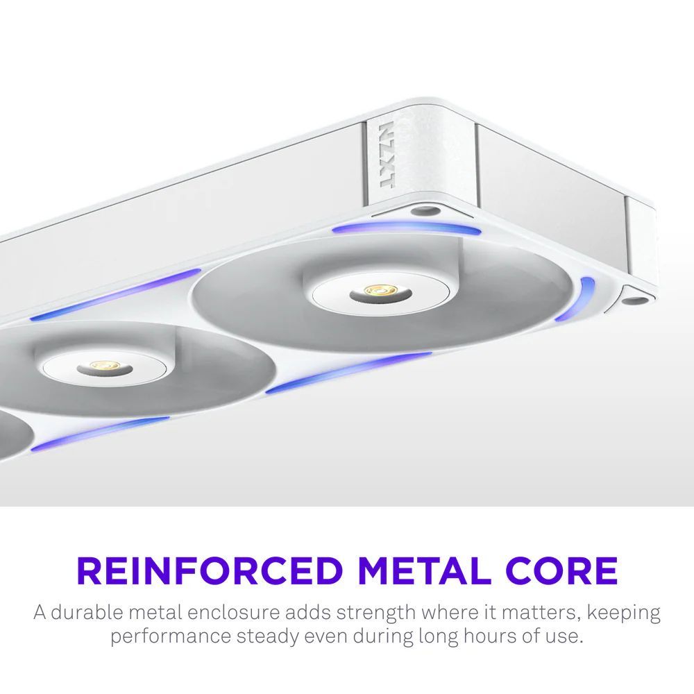NZXT F360X 360mm Performance RGB Single-Frame Fan White NZXT F360X 360mm Performance RGB Single-Frame Fan White