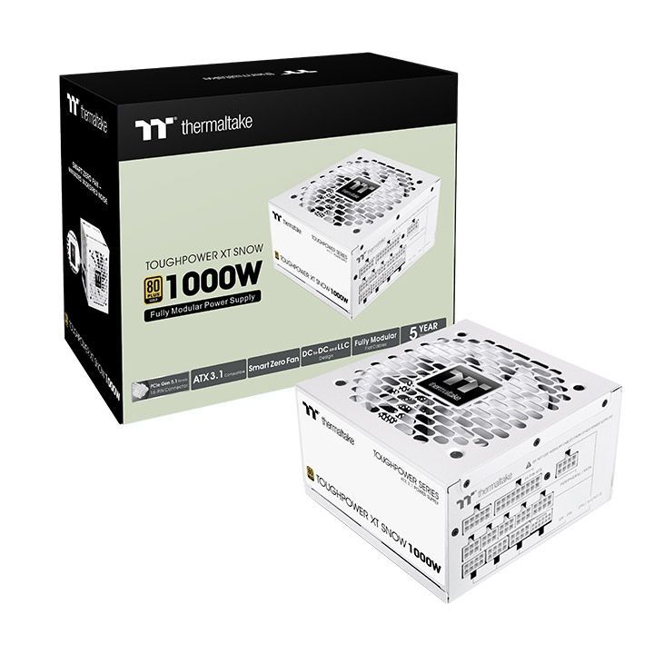 Thermaltake 1000W 80+ Gold Toughpower XT Snow Thermaltake 1000W 80+ Gold Toughpower XT Snow