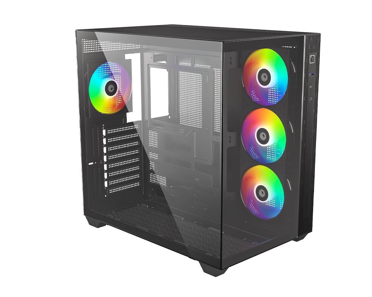 ID-COOLING VIEW 510 ARGB Tempered Glass Black ID-COOLING VIEW 510 ARGB Tempered Glass Black