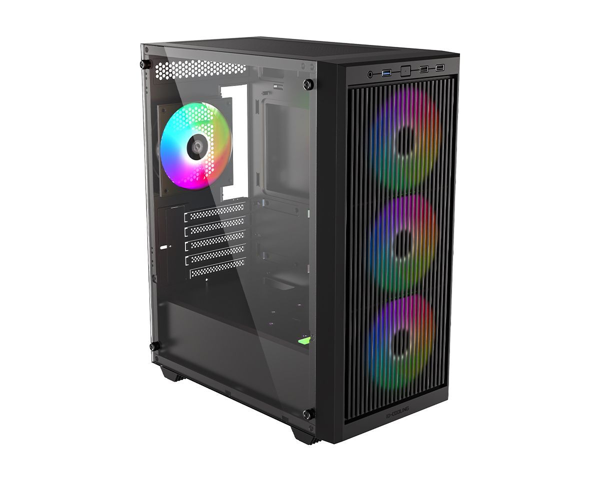 ID-COOLING WARE 300 ARGB Tempered Glass Black ID-COOLING WARE 300 ARGB Tempered Glass Black