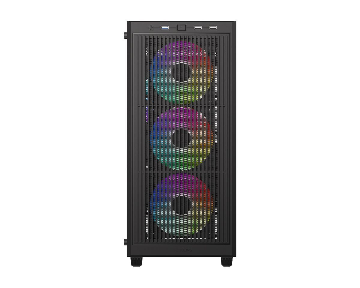 ID-COOLING WARE 300 ARGB Tempered Glass Black ID-COOLING WARE 300 ARGB Tempered Glass Black