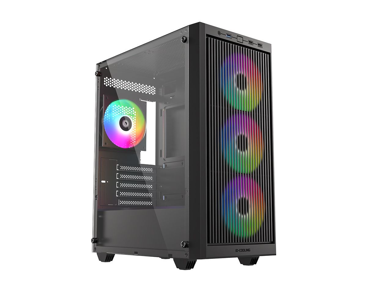 ID-COOLING WARE 300 ARGB Tempered Glass Black ID-COOLING WARE 300 ARGB Tempered Glass Black