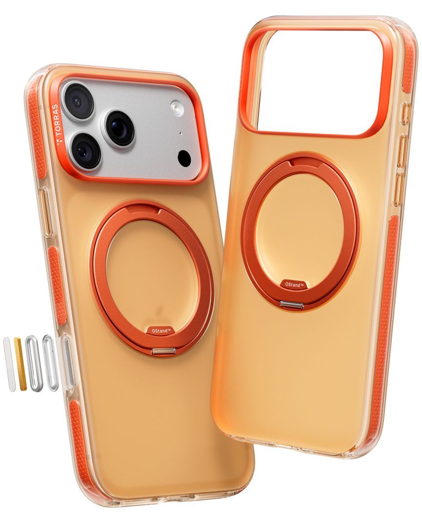 Torras Ostand O3 Hue case for iPhone 17 Pro Golden Citrus