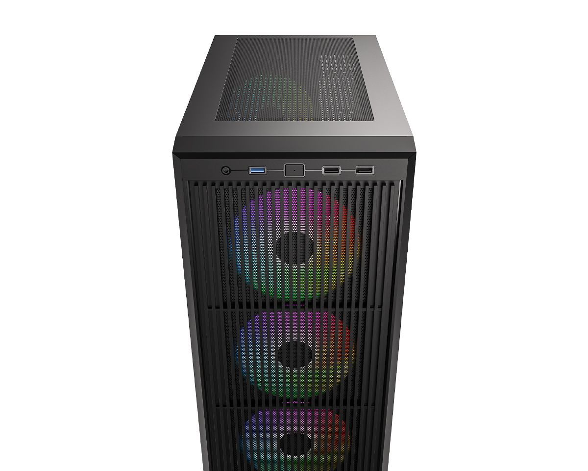 ID-COOLING WARE 310 ARGB Tempered Glass Black