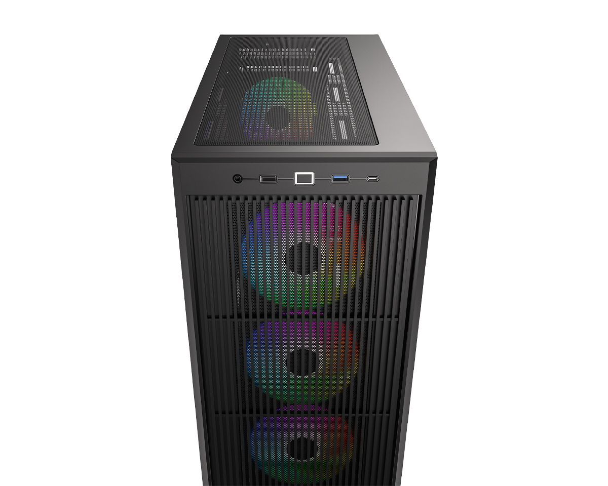 ID-COOLING WARE 510 ARGB Tempered Glass Black ID-COOLING WARE 510 ARGB Tempered Glass Black