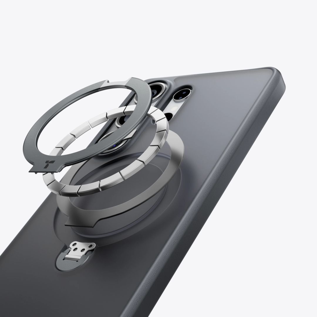 Torras Ostand Q3 Spin case for Samsung Galaxy S26 Obsidian Black