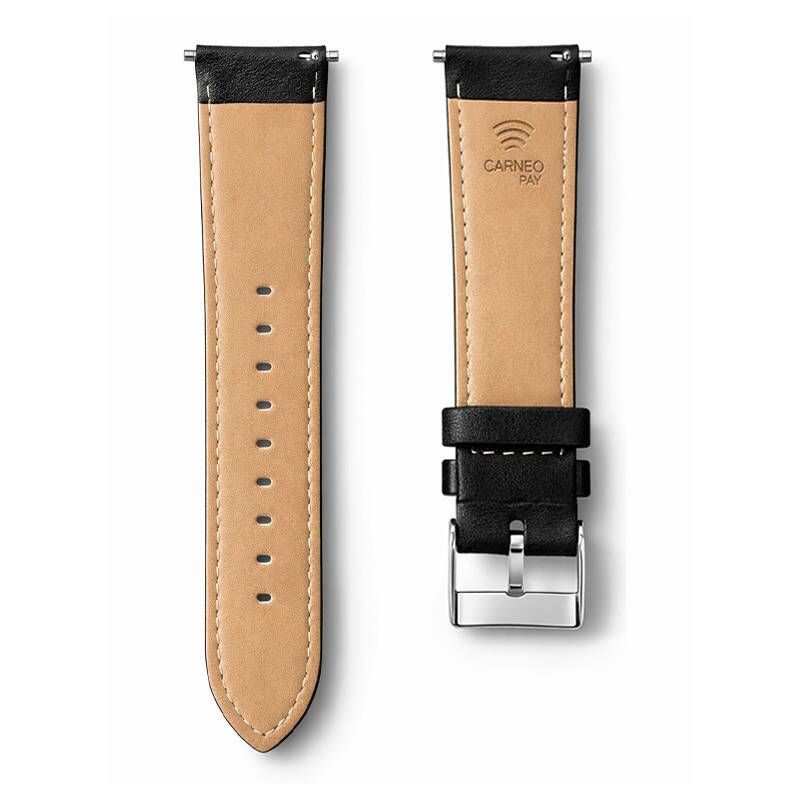 Carneo Pay Strap Leather 22mm Black