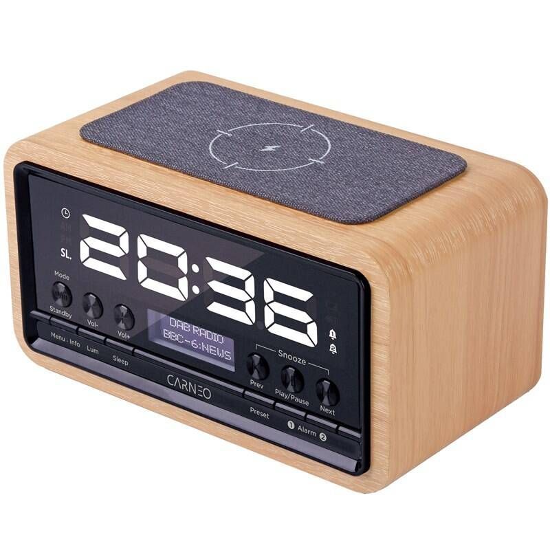 Carneo W20D Wireless FM Radio DAB+ Wood/Black Carneo W20D Wireless FM Radio DAB+ Wood/Black