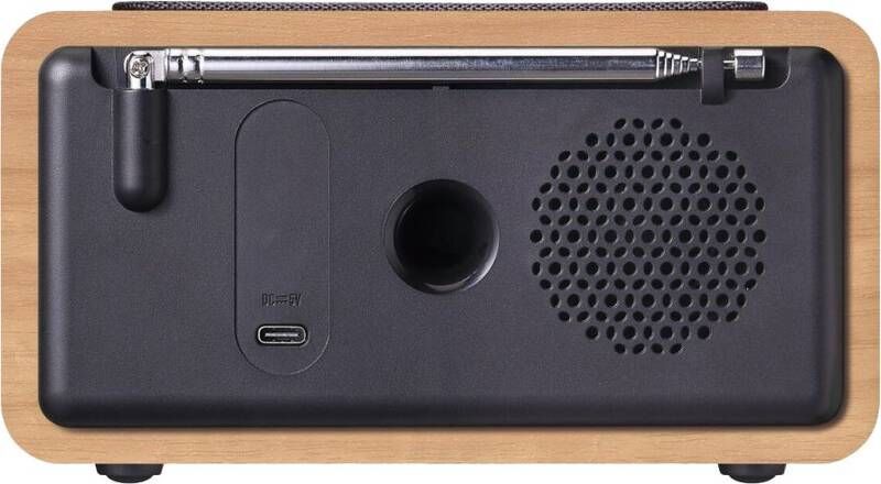 Carneo W20D Wireless FM Radio DAB+ Wood/Black Carneo W20D Wireless FM Radio DAB+ Wood/Black
