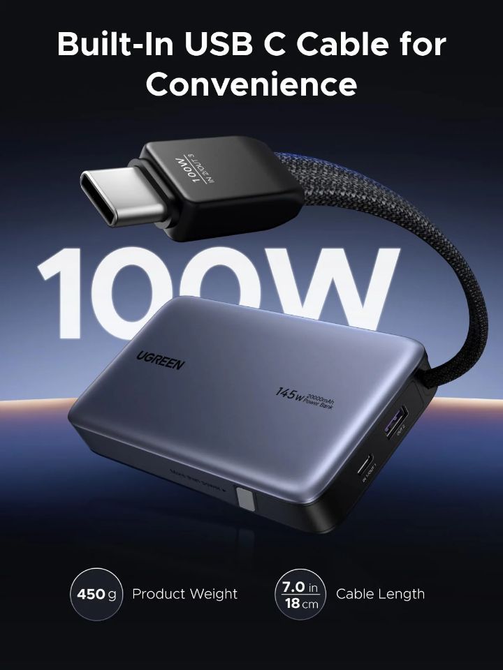 UGREEN PB551 20000mAh PowerBank Grey UGREEN PB551 20000mAh PowerBank Grey