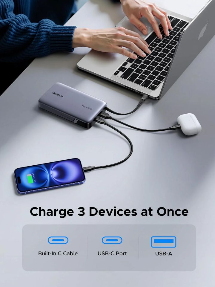 UGREEN PB551 20000mAh PowerBank Grey UGREEN PB551 20000mAh PowerBank Grey