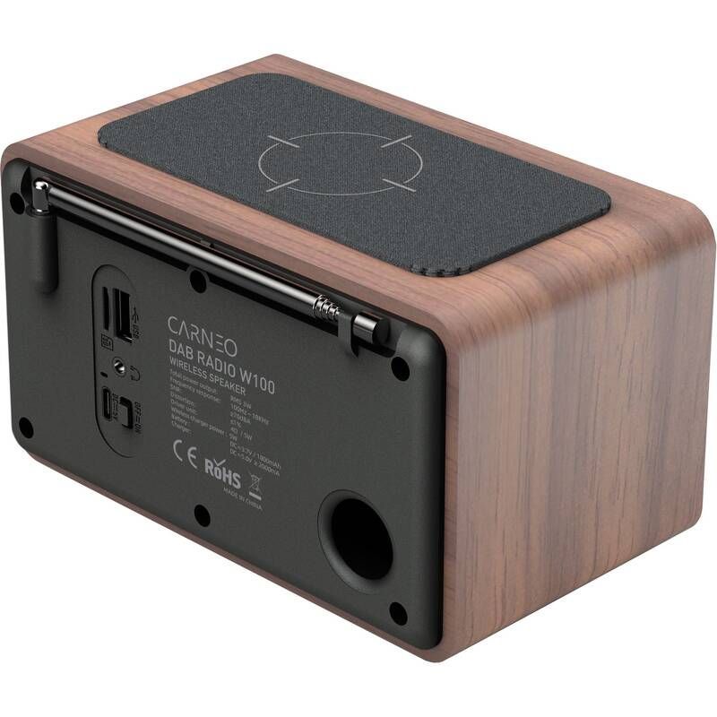 Carneo W100 Wireless FM Radio DAB+ Wood Carneo W100 Wireless FM Radio DAB+ Wood