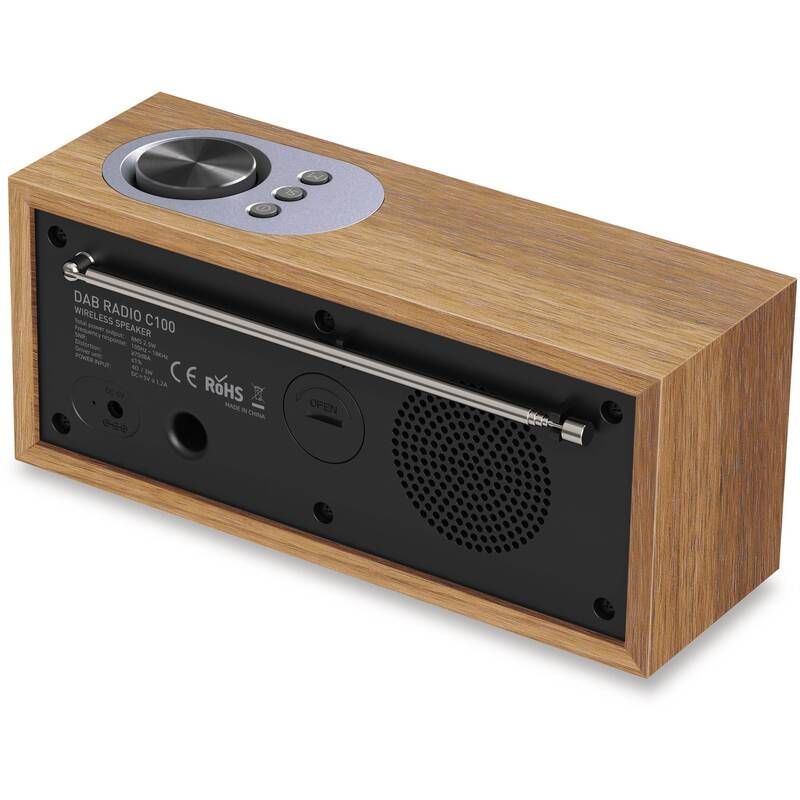 Carneo C100 DAB/FM Radio Wood/Black Carneo C100 DAB/FM Radio Wood/Black