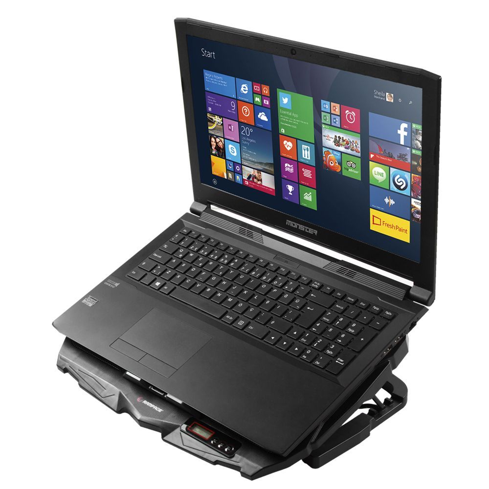 Rampage AD-RC4 Notebook hűtő Black Rampage AD-RC4 Notebook hűtő Black