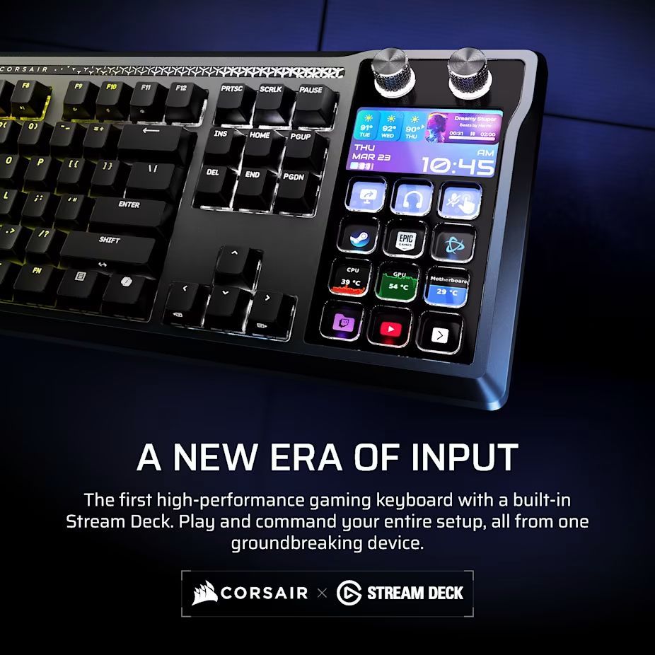 Corsair Galleon 100 SD Stream Deck-Integrated Mechanical Keyboard Black US Corsair Galleon 100 SD Stream Deck-Integrated Mechanical Keyboard Black US