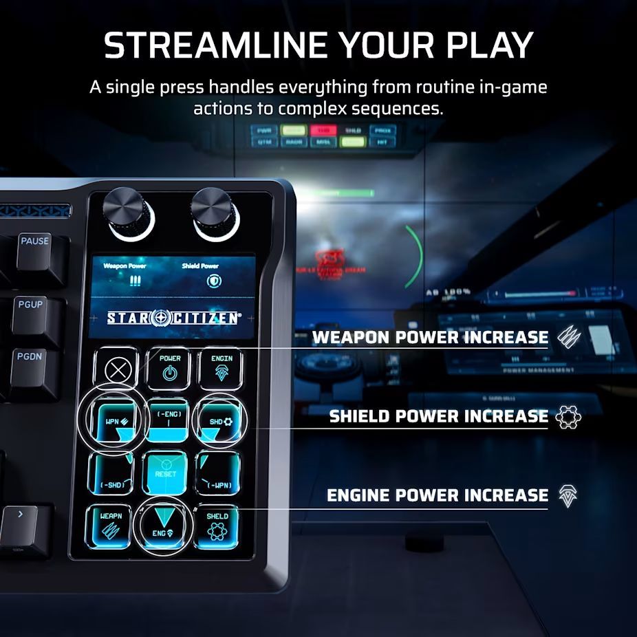 Corsair Galleon 100 SD Stream Deck-Integrated Mechanical Keyboard Black US Corsair Galleon 100 SD Stream Deck-Integrated Mechanical Keyboard Black US