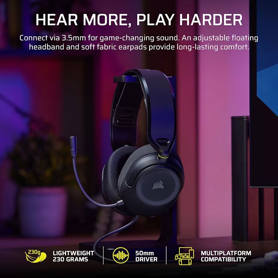 Corsair HS35 v3 Gaming Headset Carbon Corsair HS35 v3 Gaming Headset Carbon