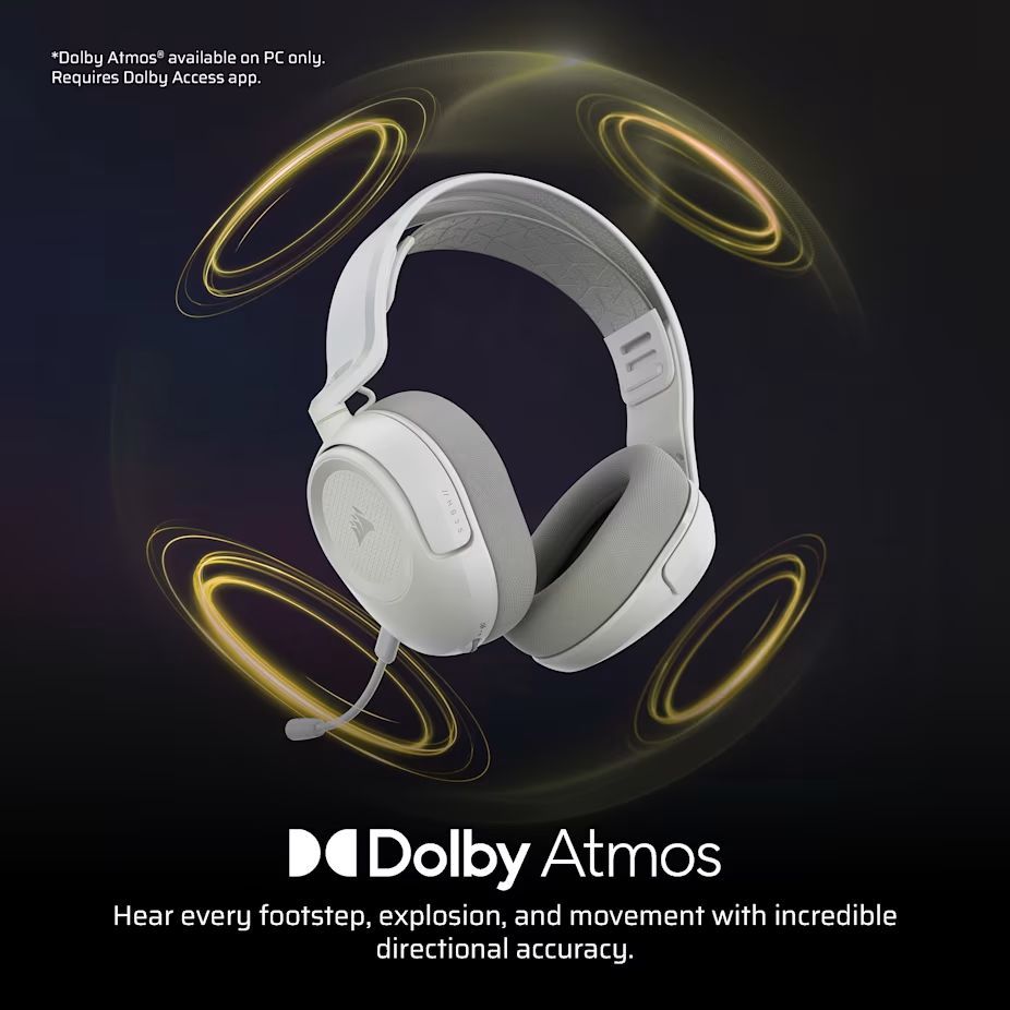 Corsair HS35 v3 Wireless Gaming Headset White Corsair HS35 v3 Wireless Gaming Headset White