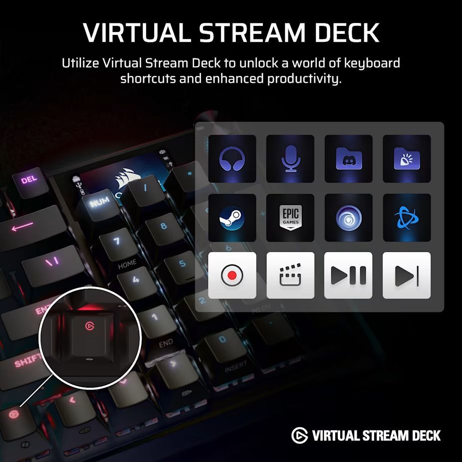 Corsair Vanguard 96 Wireless Mechanical Gaming Keyboard Black US Corsair Vanguard 96 Wireless Mechanical Gaming Keyboard Black US