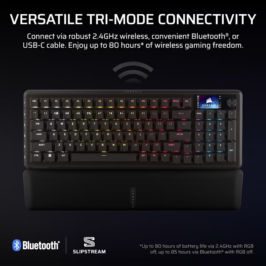 Corsair Vanguard 96 Wireless Mechanical Gaming Keyboard Black US Corsair Vanguard 96 Wireless Mechanical Gaming Keyboard Black US