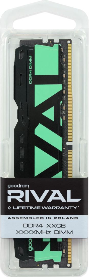 GoodRam 8GB DDR4 3200MHz Rival Radiant Green GoodRam 8GB DDR4 3200MHz Rival Radiant Green