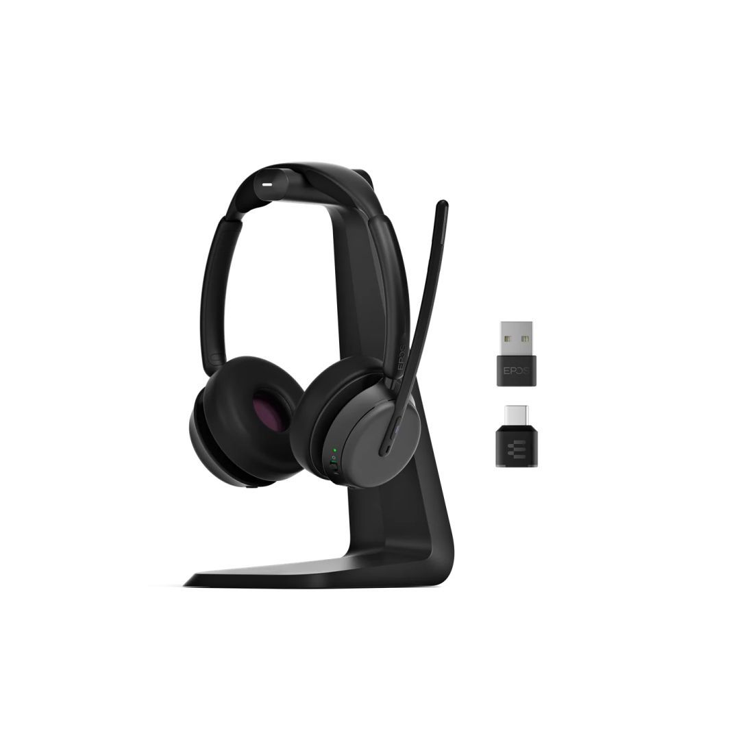 Sennheiser / EPOS IMPACT 1000 MS UC ANC Wireless Headset with Stand Black Sennheiser / EPOS IMPACT 1000 MS UC ANC Wireless Headset with Stand Black