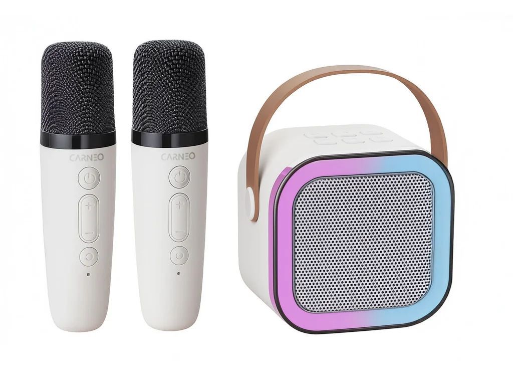 Carneo Dj Mini for Kids Karaoke Set Speaker White Carneo Dj Mini for Kids Karaoke Set Speaker White