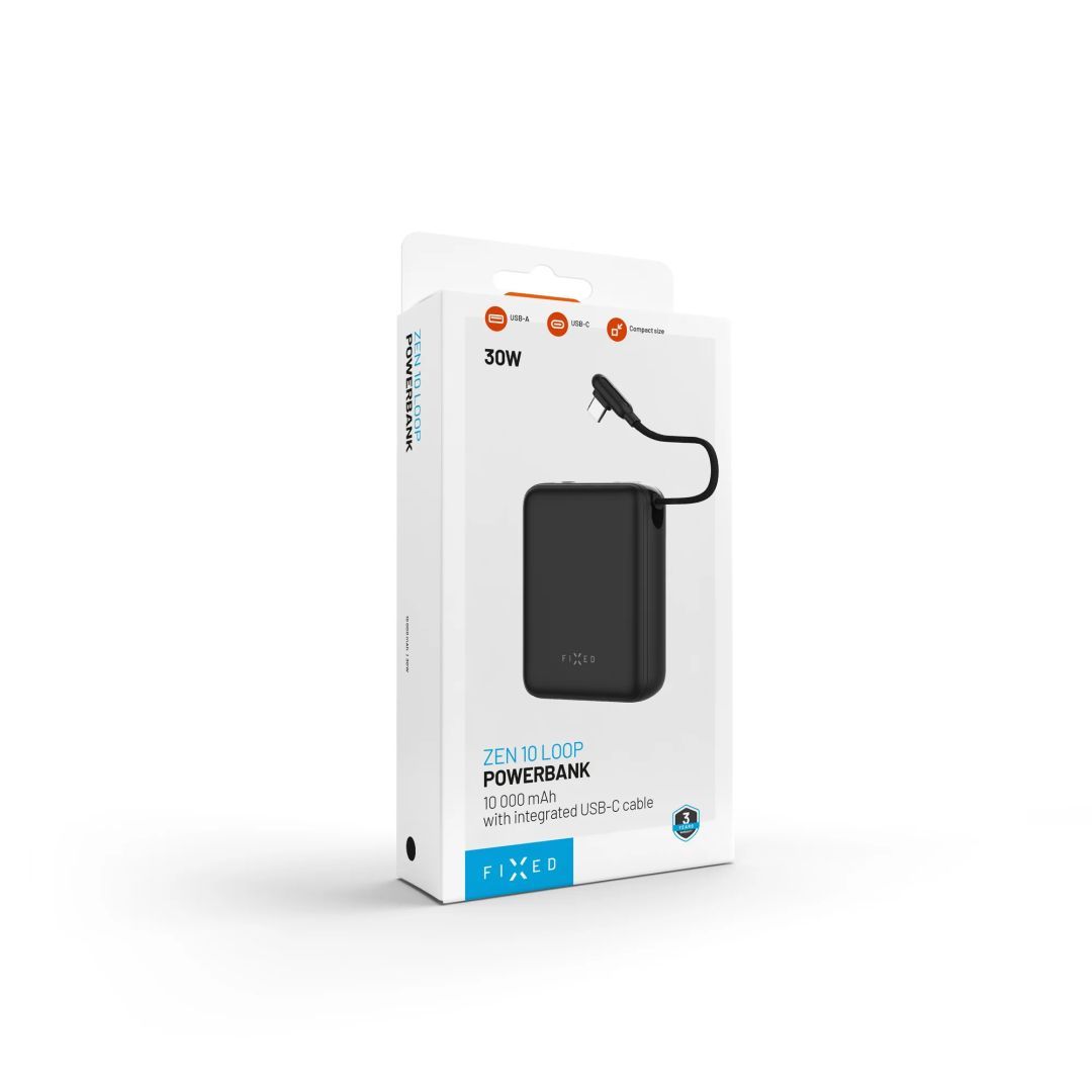 FIXED Zen 10 Loop 10000mAh PowerBank, fekete