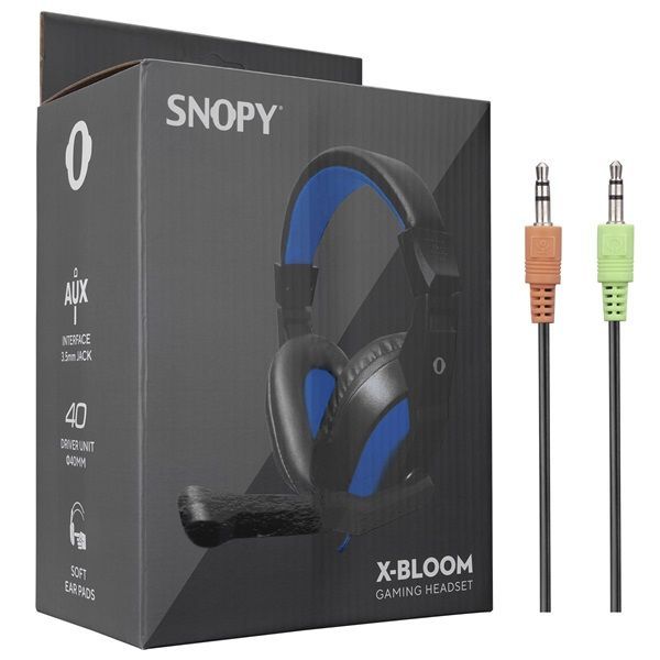 Snopy SN-633 X-Bloom Gaming Headset Black/Blue Snopy SN-633 X-Bloom Gaming Headset Black/Blue